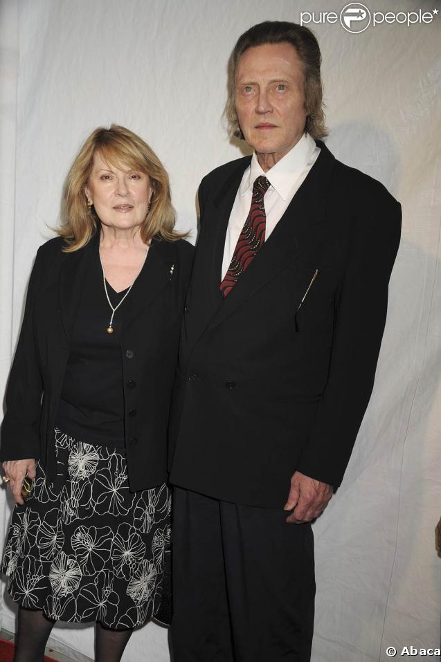 Le grand Christopher Walken et sa femme, lors de la soirée hommage qui lui a été rendue, à l'occasion du 36e Film Society of Licoln Center's Gala, au Alice Tully Hall de New York, le 27 avril 2009 !