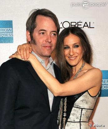 Sarah Jessica Parker et Matthew Broderick le 27 avril 2009 au festival de Trebica 