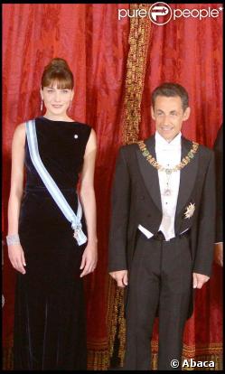 Carla Bruni et Nicolas Sarkozy ont été honorés par l'Espagne. 27/04/09