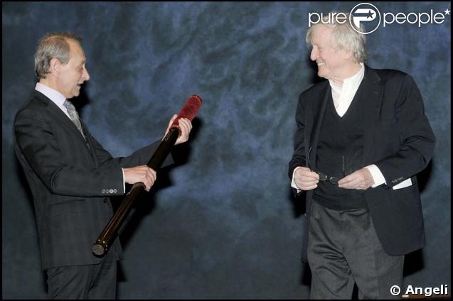 Bertrand Delanoë et Claude Rich