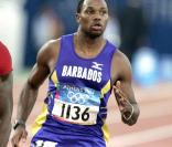 L'athlète barbadien Obadele Thompson 