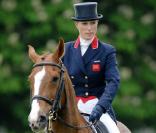 Zara Phillips, très jolie et concentrée au Badminton Horse Trials.
