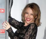 Kylie Minogue à L'Empire State Building dans le cadre de l'événement de charité de DKMS pour la lutte contre la leucémie le 7 mai 2009