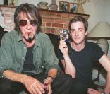 Thomas et son père Jacques Dutronc en 2000