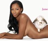 Jamelia pose nue pour la PeTA