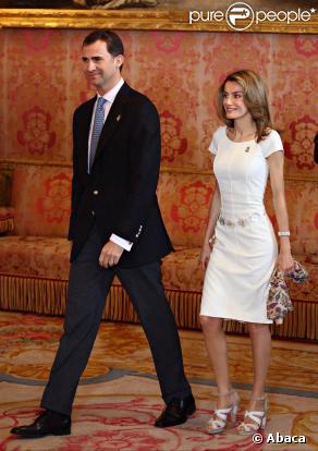 Letizia d'Espagne et son mari Felipe  