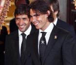 Rafael Nadal et Raul Gonzales assistent à un déjeuner de la commission olympique 