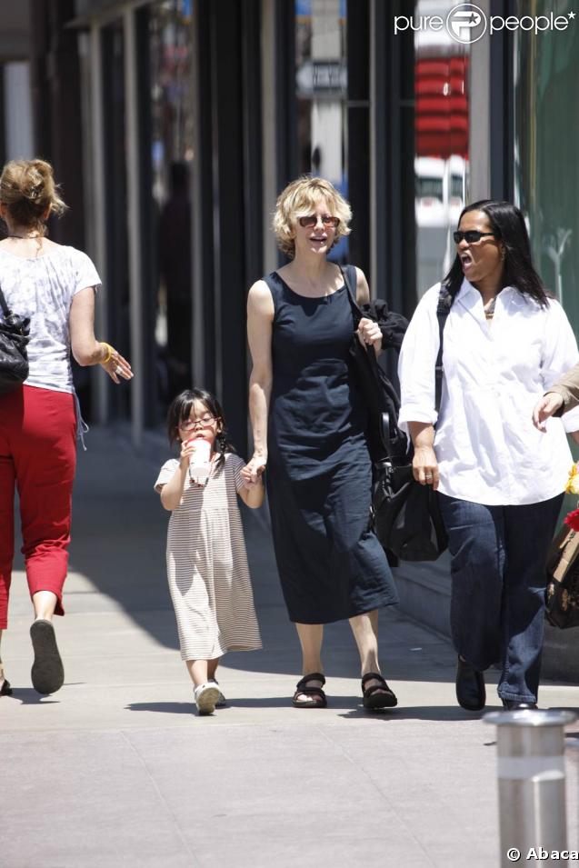 Meg Ryan et sa fille adoptive Daisy âgée de 4 ans