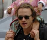 Heath Ledger et sa petite fille 