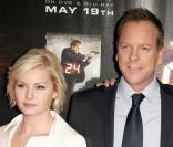 Elisha Cuthbert, Kiefer Sutherland, Annie Wershing à la projection spéciale de la saison 7 de 24h Chrono à Los Angeles le 12 mai 2009.