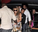 Mariah Carey et son époux Nick Cannon, à la soirée Roberto Cavalli, le 16 mai 2009