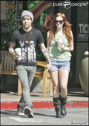 Ashlee Simpson et son mari Pete Wentz, à L.A le 10 mai 2009
