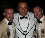Dean et Dan Caten et Jean-Roch à la soirée Dsquared hier soir à Cannes
