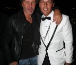 Renzo Rosso et Jean-Roch hier soir à Cannes pour la soirée Dsquared  