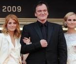 Quentin Tarantino et Mélanie Laurent lors de la montée des marches d'Inglourious Basterds, le 20 mai 2009, à Cannes !