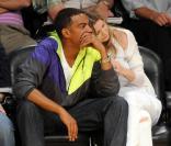 Ellen Pompeo et son mari au Staples Center de L.A. 27/05/09