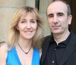 Philippe Harel et sa femme hier soir au Cercle Interallié