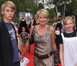 Sophie Davant, ici avec ses enfants  