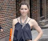 Jessica Biel se rendant au Late Show with David Letterman le 3 juin 2009 à New York