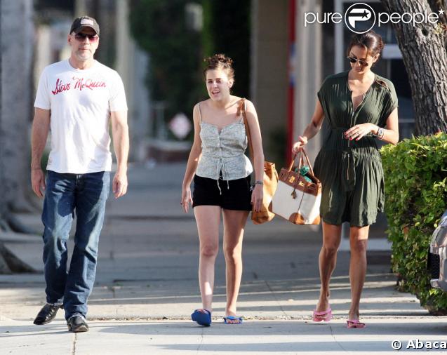 Bruce Willis, Tallulah et Emme Heming  