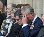 Le Prince Charles en la cathédrale de Bayeux pour une messe du souvenir. Le 6 juin 2009