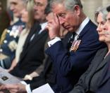 Le Prince Charles en la cathédrale de Bayeux pour une messe du souvenir. Le 6 juin 2009