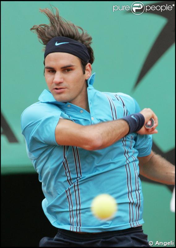 Roger Federer en pleine action !