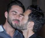 Marc Jacobs et son fiancé Lorenzo Martone, lors de la soirée Vogue qui s'est tenue pendant la 53e Biennale d'Art de Venise, le 5 juin 2009 !