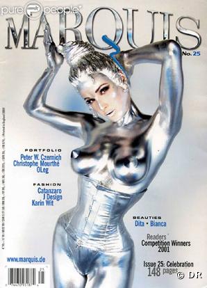Dita Von Teese juste atomique en couverture de Marquis !