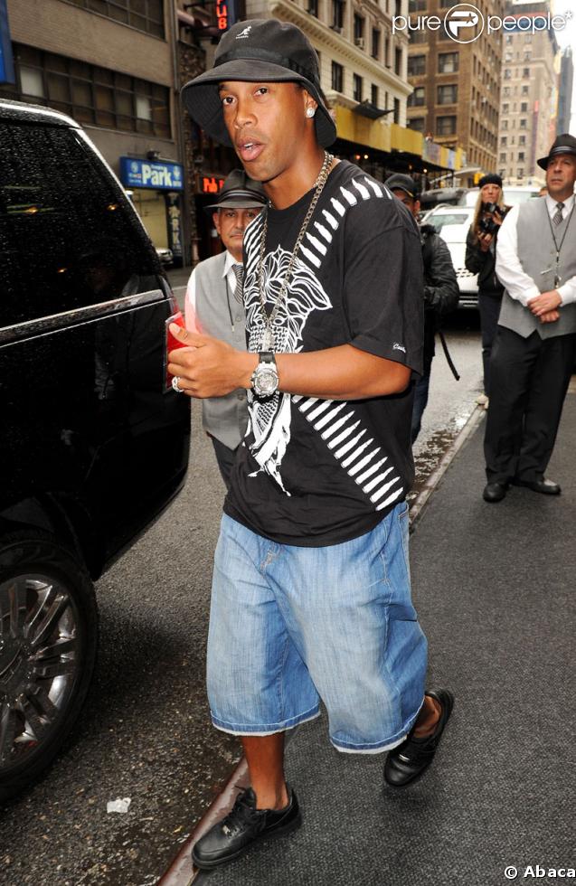 Ronaldinho à New York le 9 juin 2009