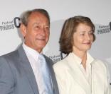 Charlotte Rampling et Bertrand Delanoë lors de la conférence de presse du Festival Paris Cinéma le 12 juin 2009