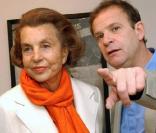 Liliane Bettencourt et Jean-Maris Banier lors d'une exposition de ce dernier 