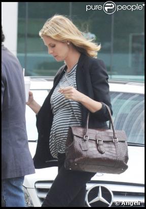 Heidi Klum, très enceinte, et son mari Seal
