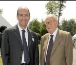 Eric Woerth et Alain Decaux au Prix de Diane 2009