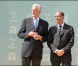 Michel Barnier et Eric Woerth au Prix de Diane 2009