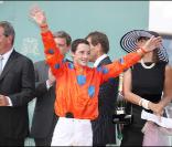 Christophe Lemaire, vainqueur du Prix de Diane 2009