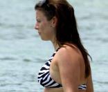 Coleen Rooney, enceinte, lors de vacances à la Barbade, le 17 juin 2009 !