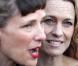 Robin Wright et Rebecca Miller lors de l'avant-première de "The private lives of Pipa Lee", à l'occasion du Festival International du Film d'Edimbourg, au Cineworld, le 18 juin 2009 !