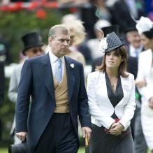Meeting royal d'Ascot 2009 : la princesse Eugenie d'York et son père le duc Andrew<br />