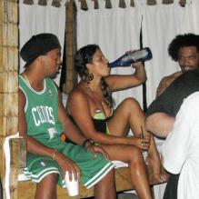 Ronaldinho au Nikki Beach de Miami, juin 2009