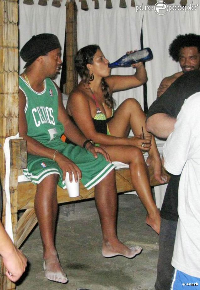 Ronaldinho au Nikki Beach de Miami, juin 2009