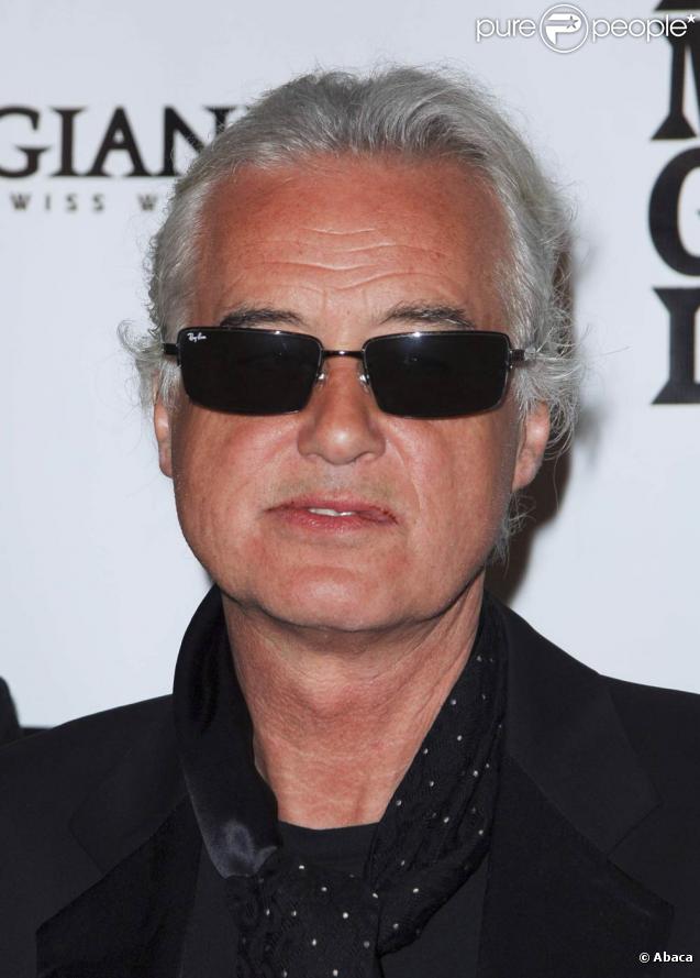Jimmy Page, lors de l'after-party donnée après l'avant-première de 