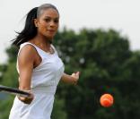 Alesha Dixon à Londres pour le tournois de Wimbledon, le 22 juin 2009