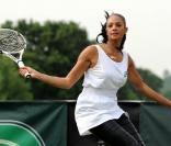Alesha Dixon à Londres pour le tournois de Wimbledon, le 22 juin 2009