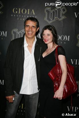 Julien Clerc et Hélène Grémillon au VIP Room à Paris le 22 juin 2006