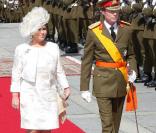 Maria Teresa et Henri, grand-duc et grande-duchesse de Luxembourg, lors de la Fête Nationale 2009