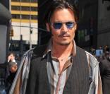 Johnny Depp s'apprête à participer à l'émission de David Letterman, à New York (25 juin 2009)