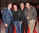 Benjamin Castaldi et son père, Jean-Pierre Castaldi, ici avec Benjamin Tranchant et Laurent Fontaine  