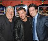 Benjamin Castaldi et son père, Jean-Pierre Castaldi, et Benjamin Tranchant  
