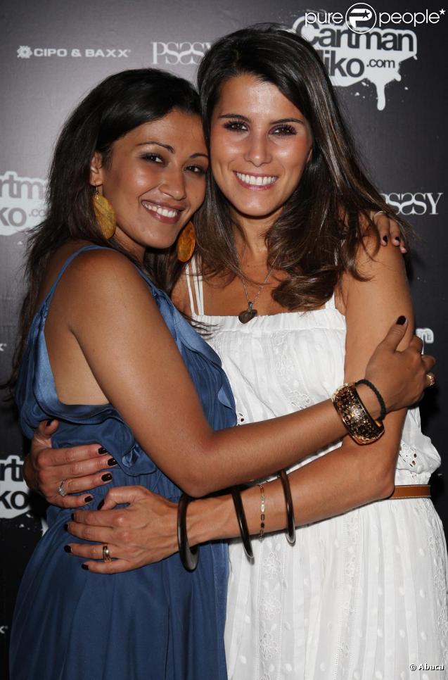 Karima Charni et Karine Ferri hier soir au Milliardaire